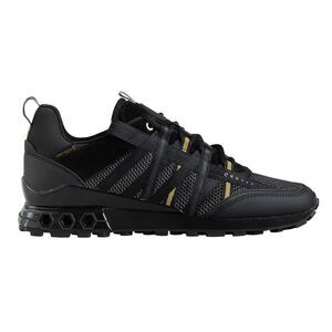 Cruyff Mens Fearia Suede Hex-Tech Sneakers / Black/Gold